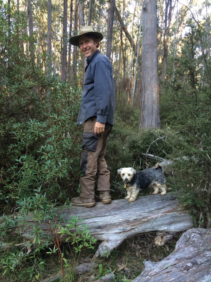 Richard and Roley collecting bushfood