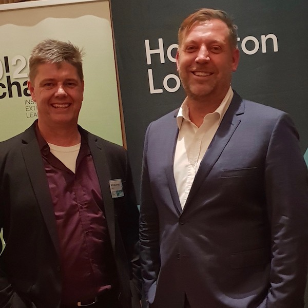 Indigenous Director Michael (Mick) Byrne and Director and Senior Partner Guy Earnshaw at the Australian Company Growth Awards.