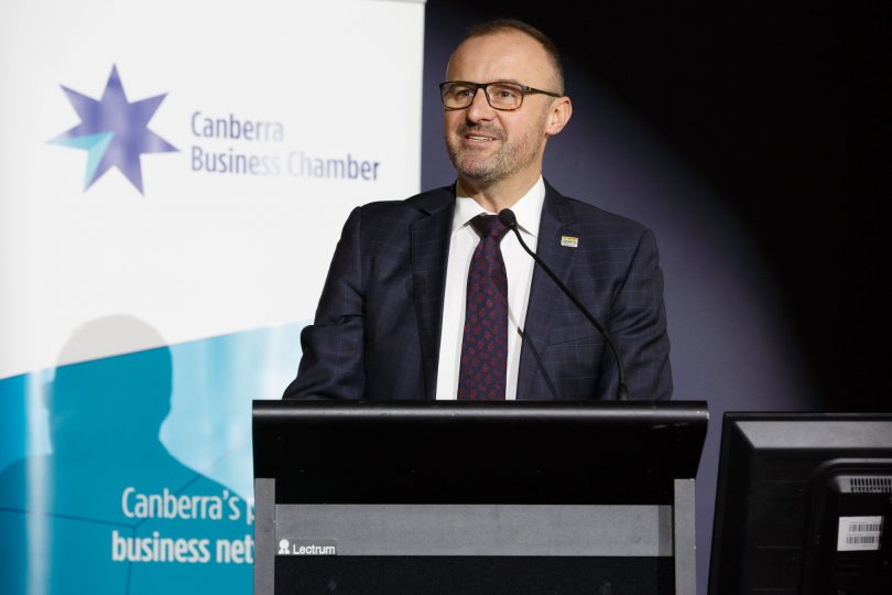Chief Minister Andrew Barr