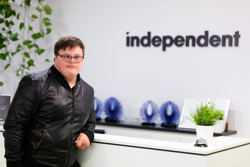 Tim working at Independent