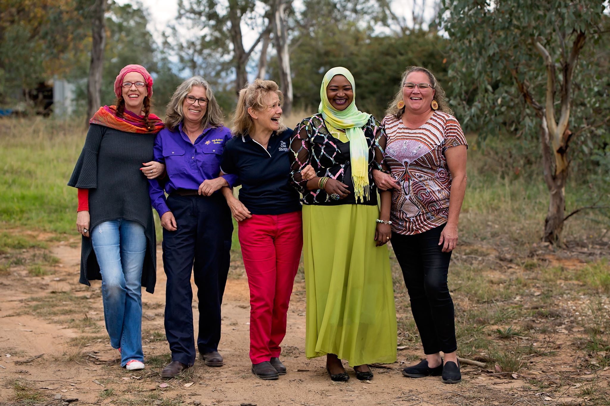 Suzie Fletcher lines up with some of her Global Sisters peers and businesswomen. Photo: supplied.