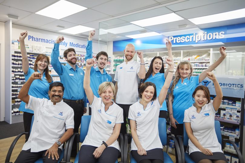 The staff of the Capital Chemist at Chisholm