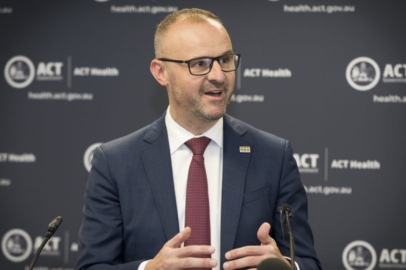 Chief Minister Andrew Barr