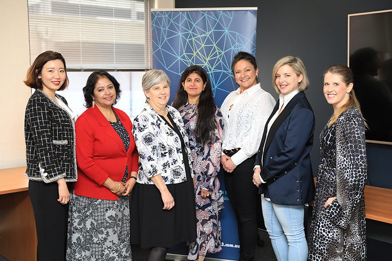 Canberra Women in Business committee with president Maryann Gore (third from left)..