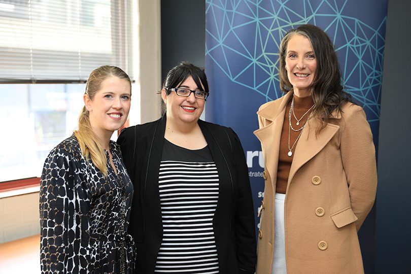 From left: Sheena Ireland, Nadia Pessarossi, Christine Marr.