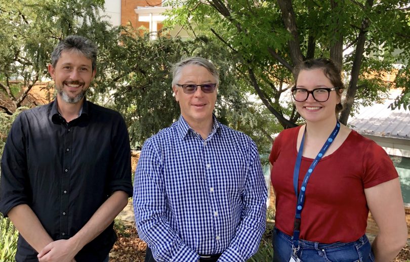 Dr Felix Weihs, Dr Stephen Trowell and Genevieve Sergeant from PPB Technology