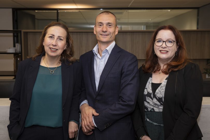 Maree Bryant, Dr Damian Smith and Ursula Slane McCann