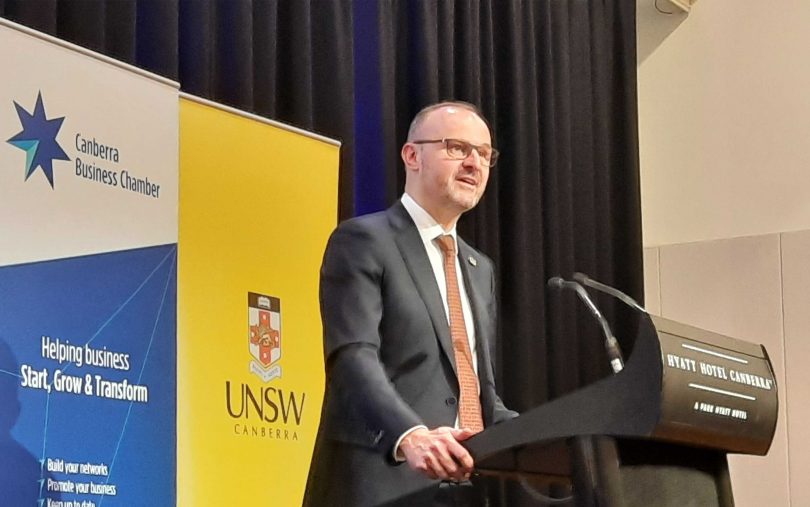 Chief Minister Andrew Barr